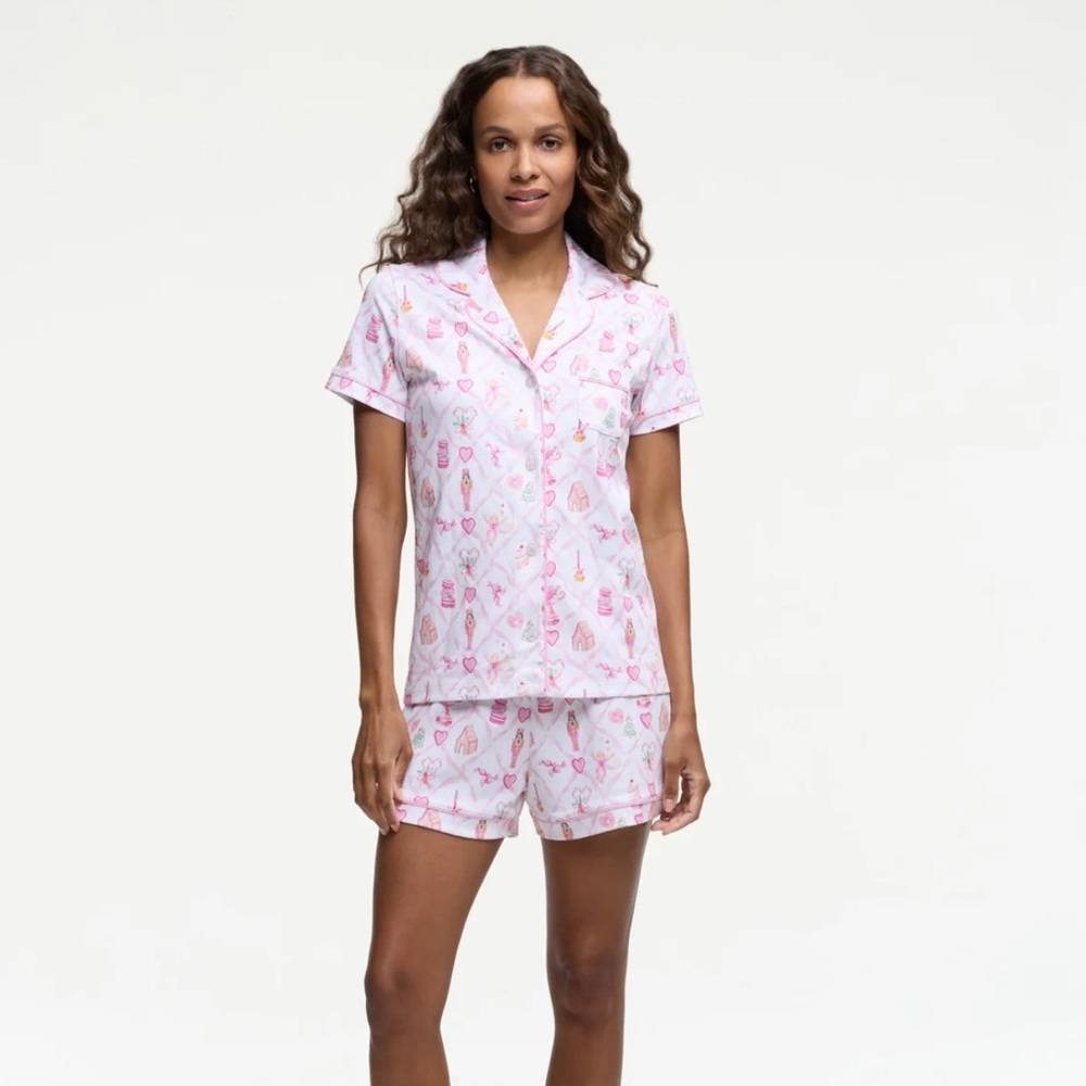 Roller Rabbit X LoveShackFancy Limited Edition Sugarplum Pink Polo Pajamas